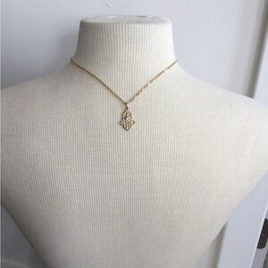 100% Authentic Gold Hamsa Necklace $ 100